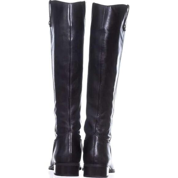 INC International Concepts Womens Fawne Black Leather Riding Boots, 5.5 M - Picture 4 of 4
